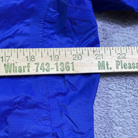 The North Face Blue Full Zip Hooded Rain Jacket Lightweight‎ Water Resist Hyvent - Picture 7 of 14